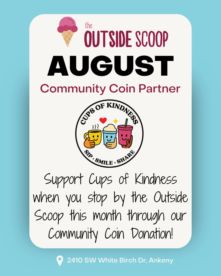 august Community Coin Partner: Cups of Kindness